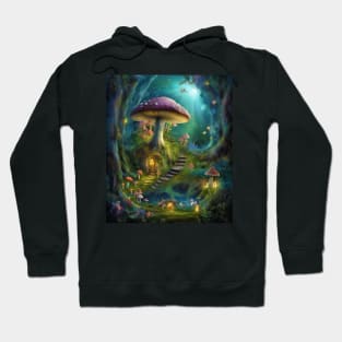 Magical Mushroom Village Hoodie